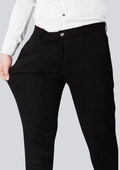 4-Way Stretch Black Formal Narrow Fit Trousers
