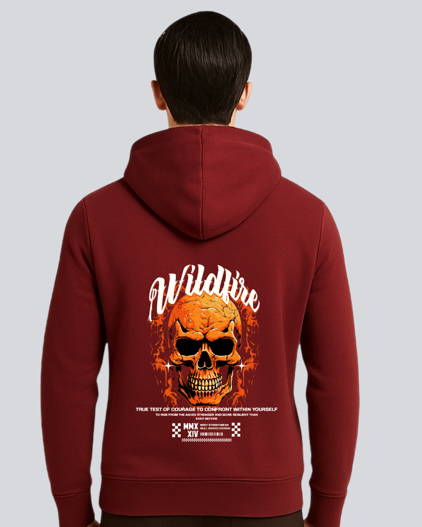 Printed Betrayal Winter Maroon Hoodie