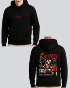 Printed Betrayal Winter Black Hoodie
