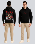 Printed Betrayal Winter Black Hoodie