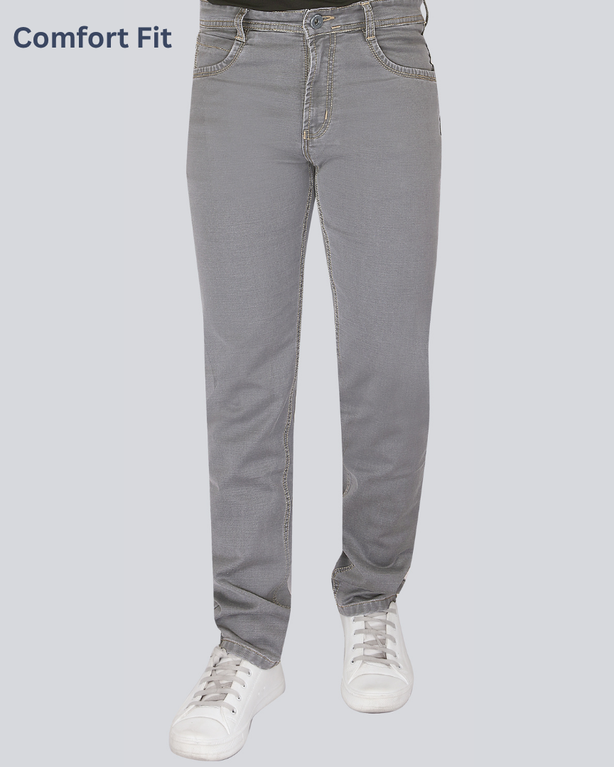 Black Dot Grey Euro Comfort Fit Jeans