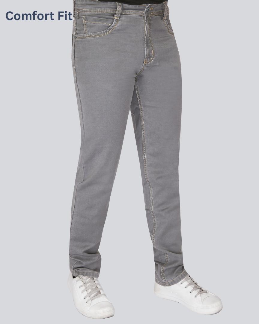 Black Dot Grey Euro Comfort Fit Jeans