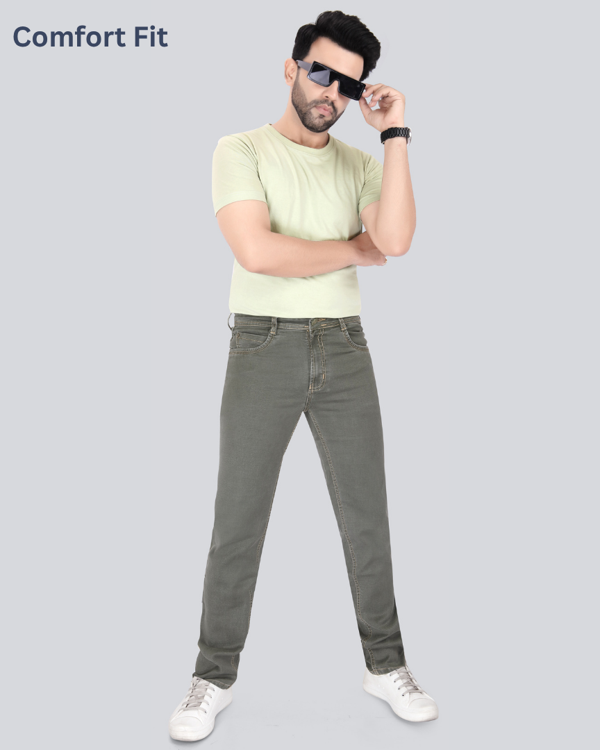 Black Dot Olive Euro Comfort Fit Jeans
