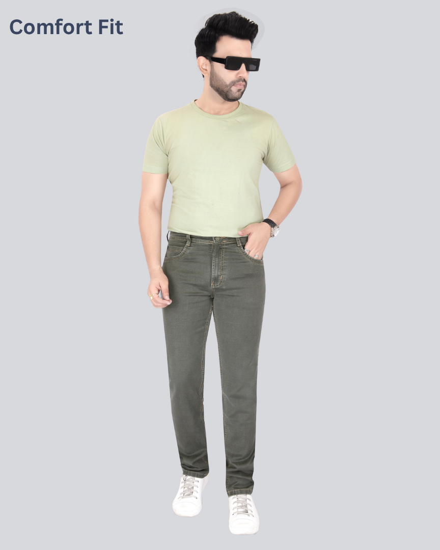 Black Dot Olive Euro Comfort Fit Jeans