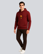 Printed Betrayal Winter Maroon Hoodie