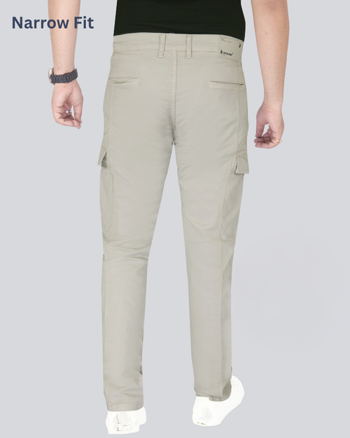 Black Dot L.Fawn Narrow Fit Cotton Cargo Pants