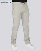 Black Dot L.Fawn Narrow Fit Cotton Cargo Pants