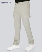 Black Dot L.Fawn Narrow Fit Cotton Cargo Pants