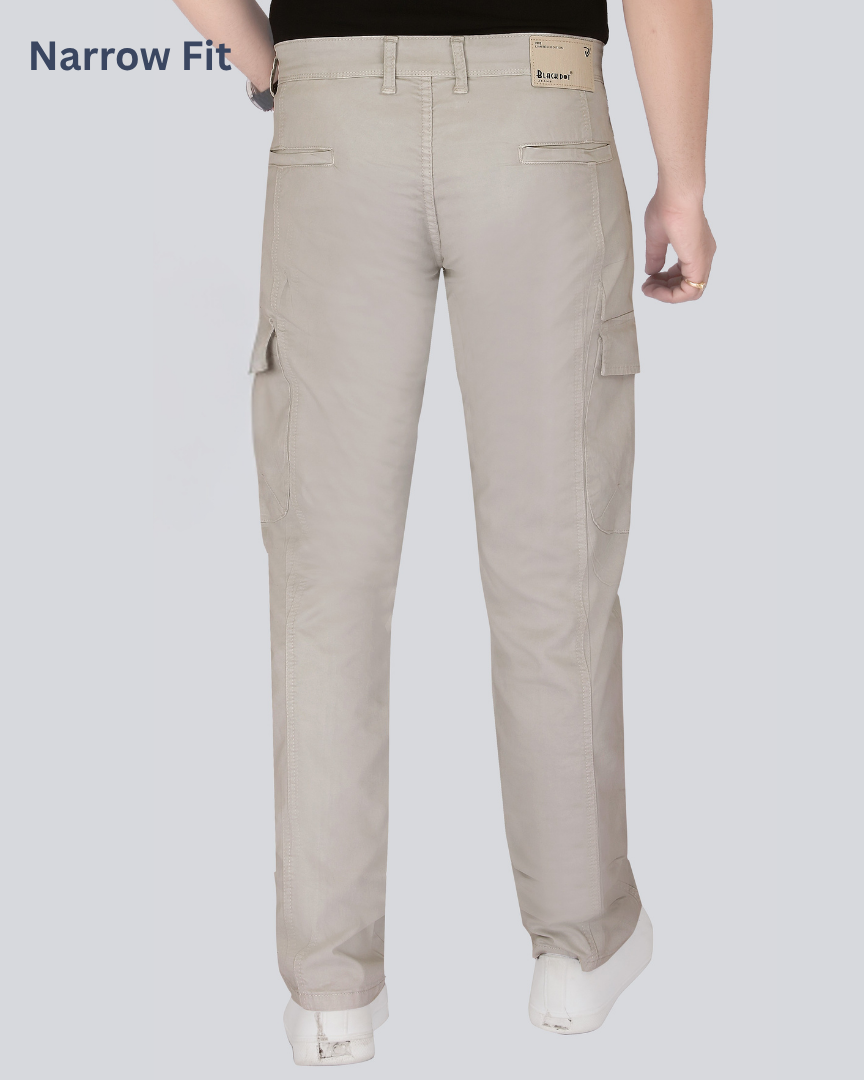 Black Dot Pista Narrow Fit Cotton Cargo Pants