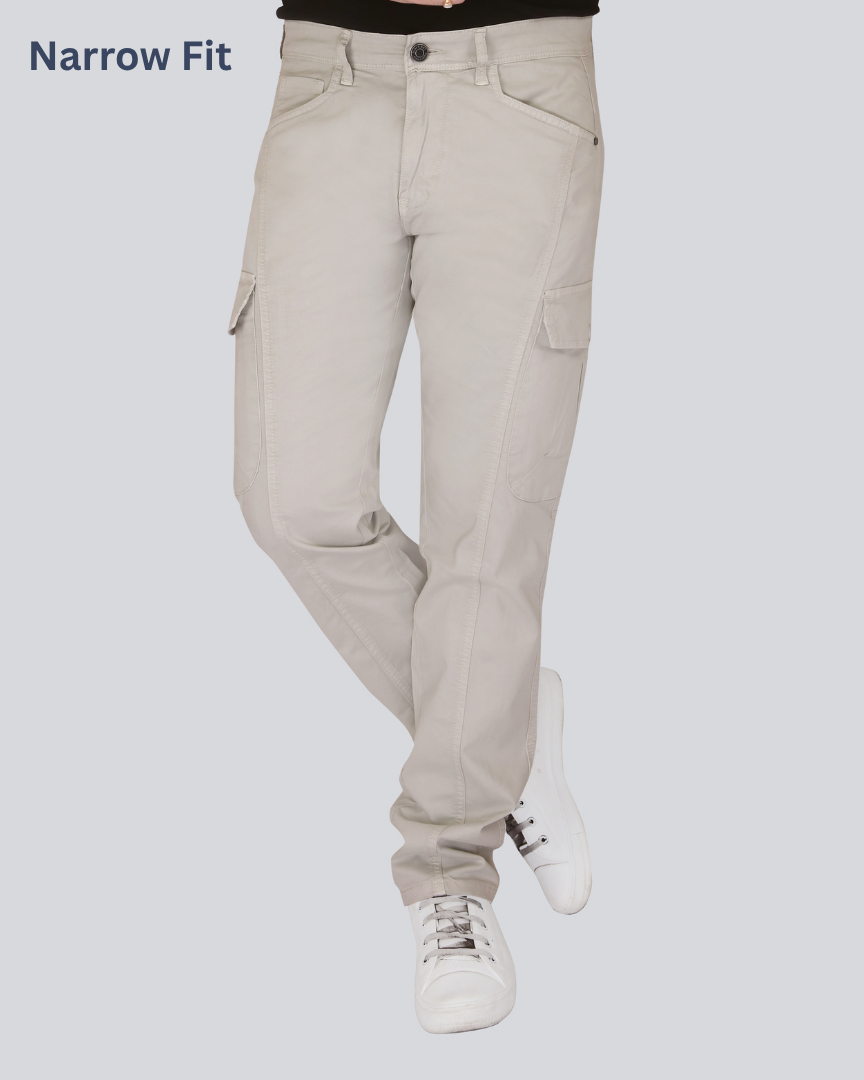 Black Dot Pista Narrow Fit Cotton Cargo Pants