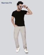 Black Dot Pista Narrow Fit Cotton Cargo Pants
