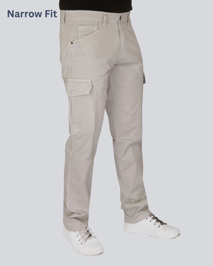 Black Dot Pista Narrow Fit Cotton Cargo Pants