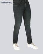 Black Dot Green Sprey Narrow Fit Jeans