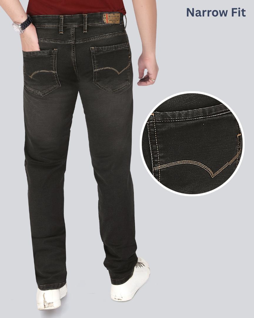 Black Dot CBN Black Sprey Narrow Fit Jeans