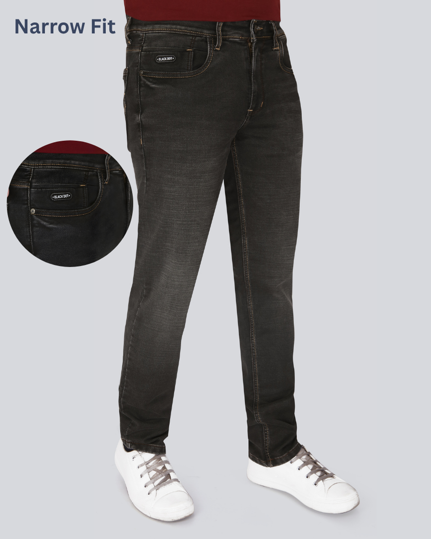 Black Dot CBN Black Sprey Narrow Fit Jeans
