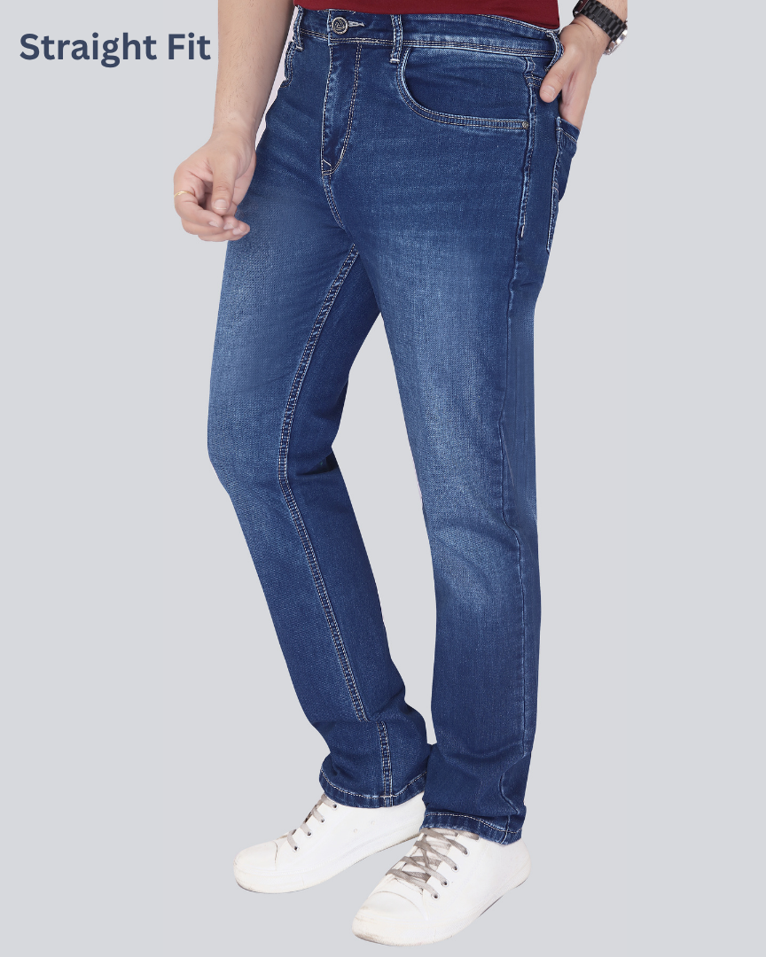 Black Dot Stone Sprey Straight Fit Jeans