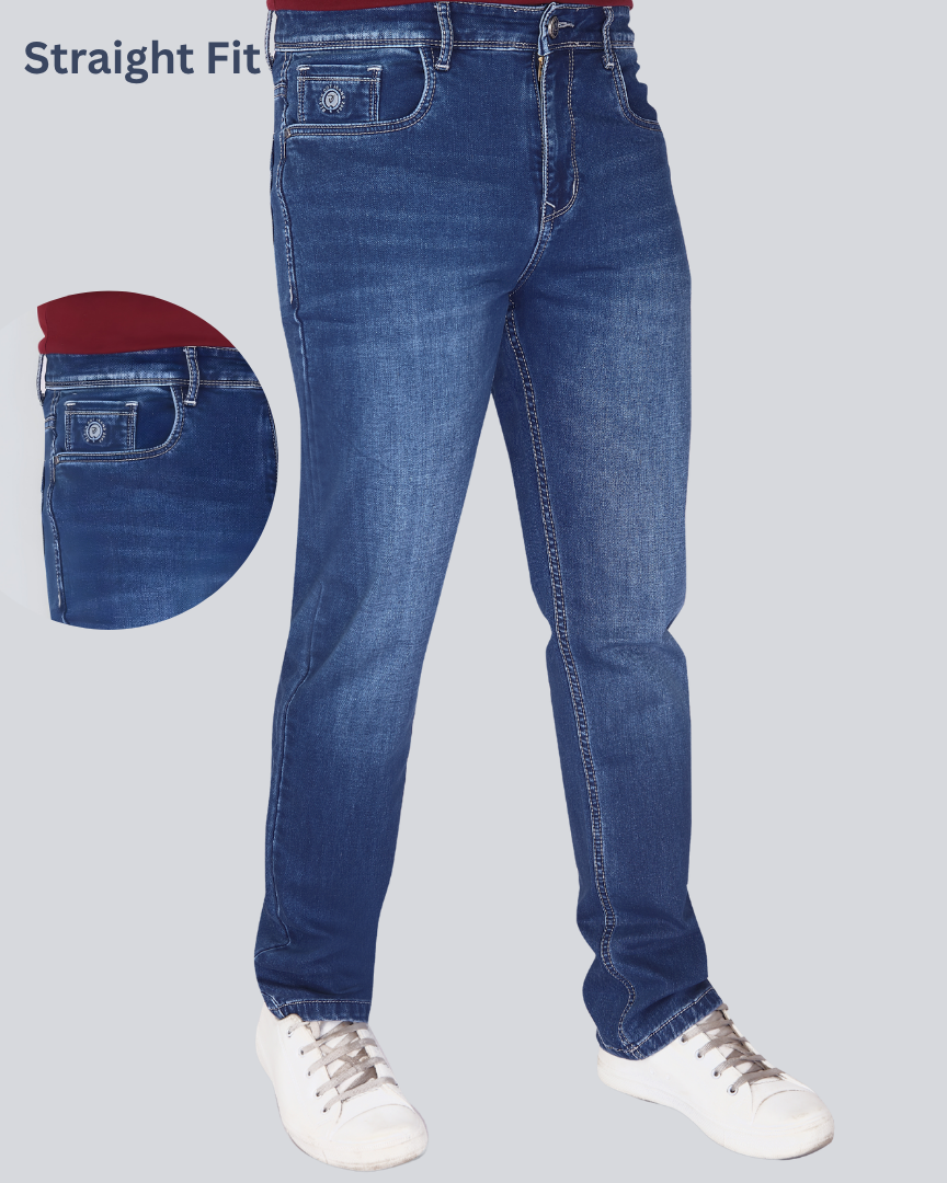 Black Dot Stone Sprey Straight Fit Jeans