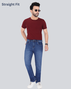 Black Dot Stone Sprey Straight Fit Jeans