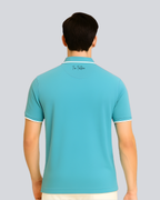 Plain Premium Aqua Blue Polo T shirt
