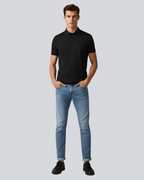 Plain Classic Black Polo T shirt