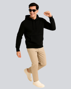 Plain Winter Black Hoodie