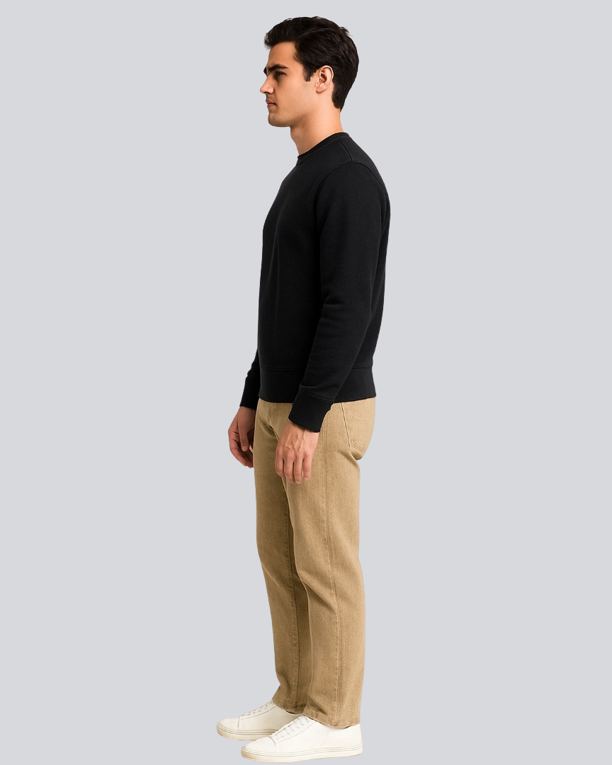 Plain Supreme Black Sweatshirt