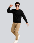 Plain Supreme Black Sweatshirt