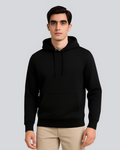 Plain Winter Black Hoodie