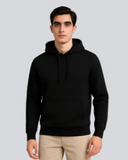 Plain Winter Black Hoodie