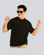 Plain Streetwear Black Oversize Fit T-Shirt