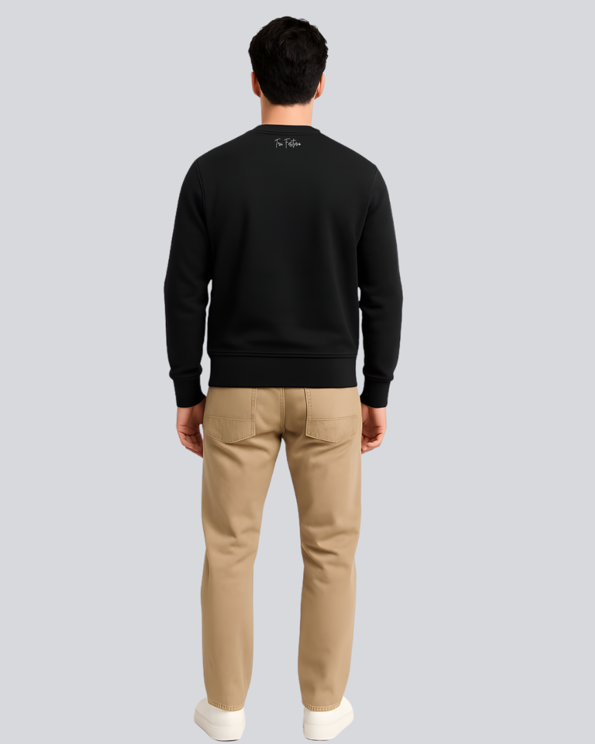 Plain Supreme Black Sweatshirt