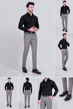 Black Dot Fearless 4-Way Stretch M Olive Formal Narrow Fit Trousers
