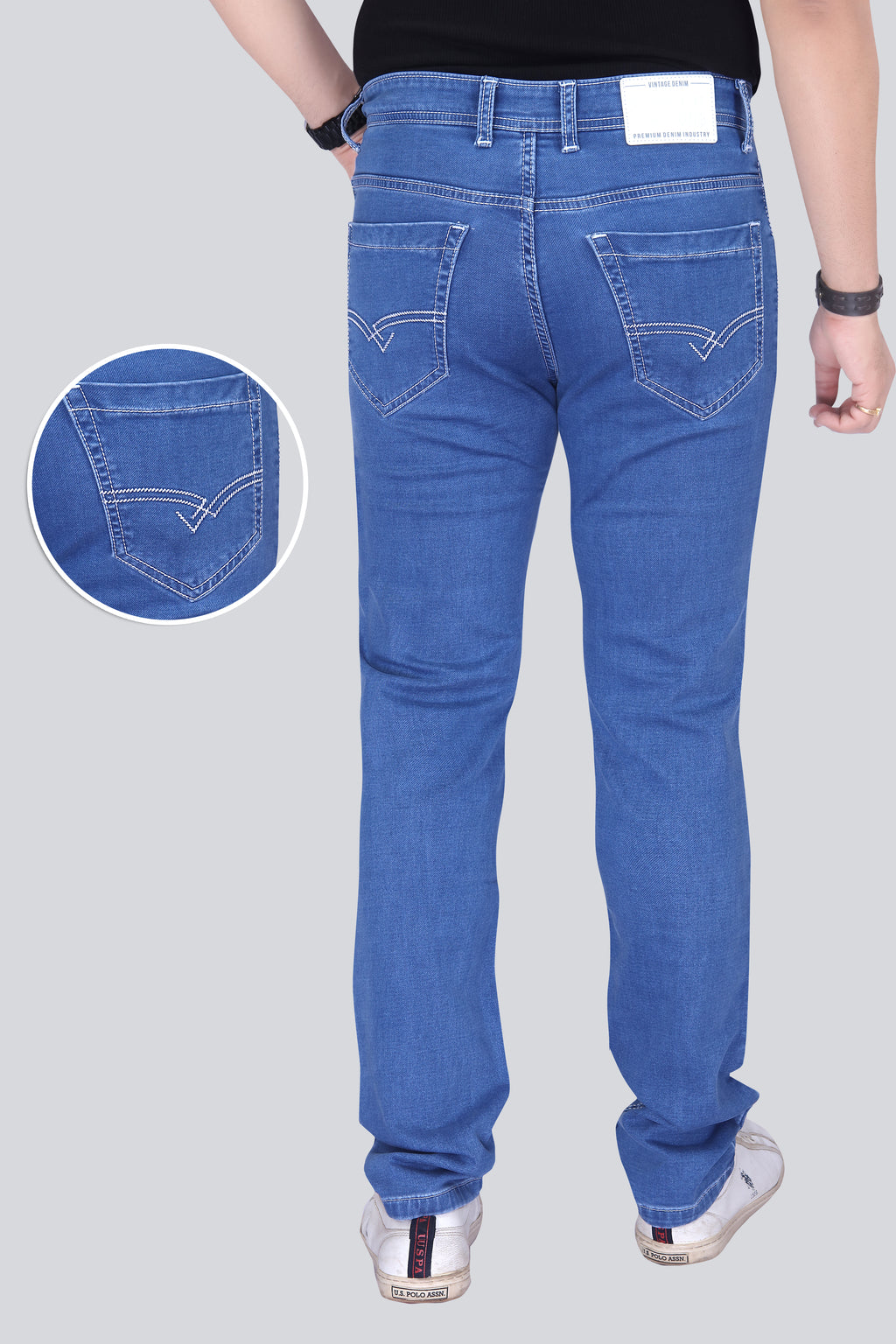 Black Dot Stone Hycross Comfort Fit Jeans