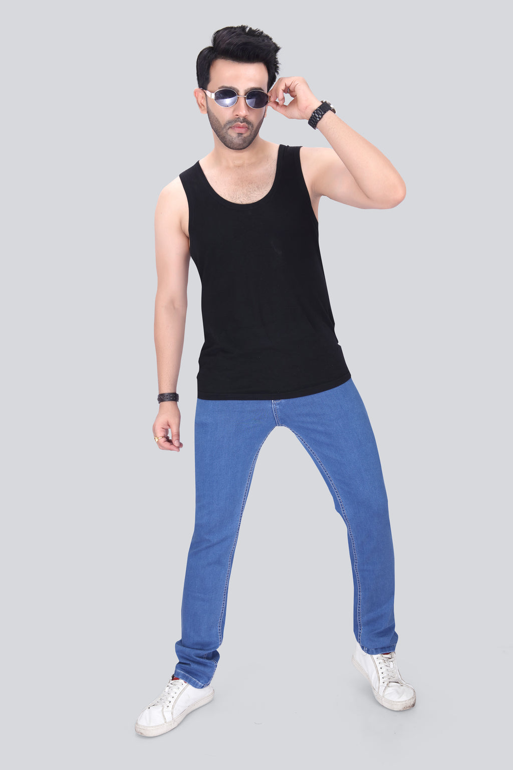 Black Dot Stone Hycross Comfort Fit Jeans