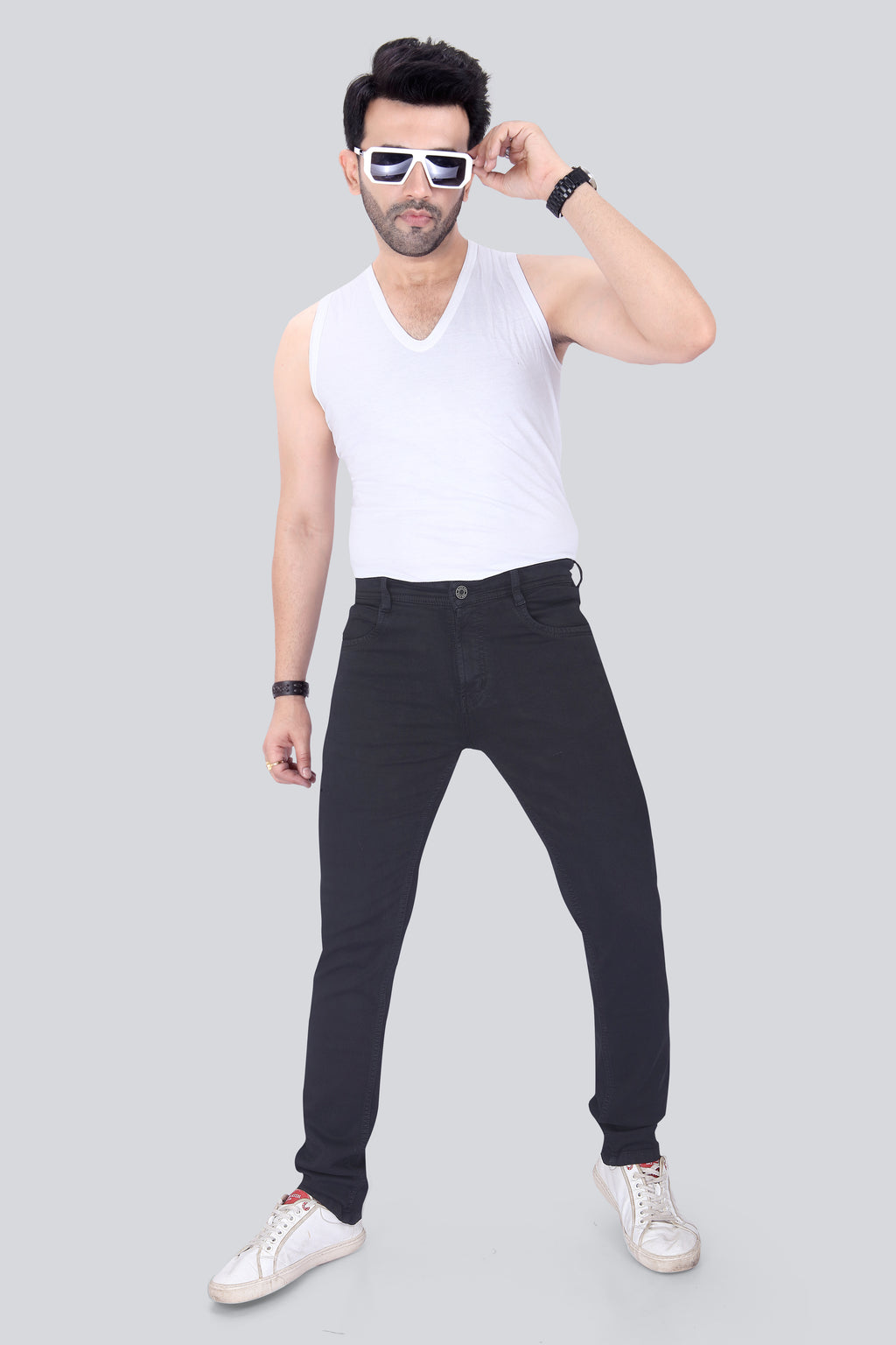 Black Dot Z Black Hycross Comfort Fit Jeans