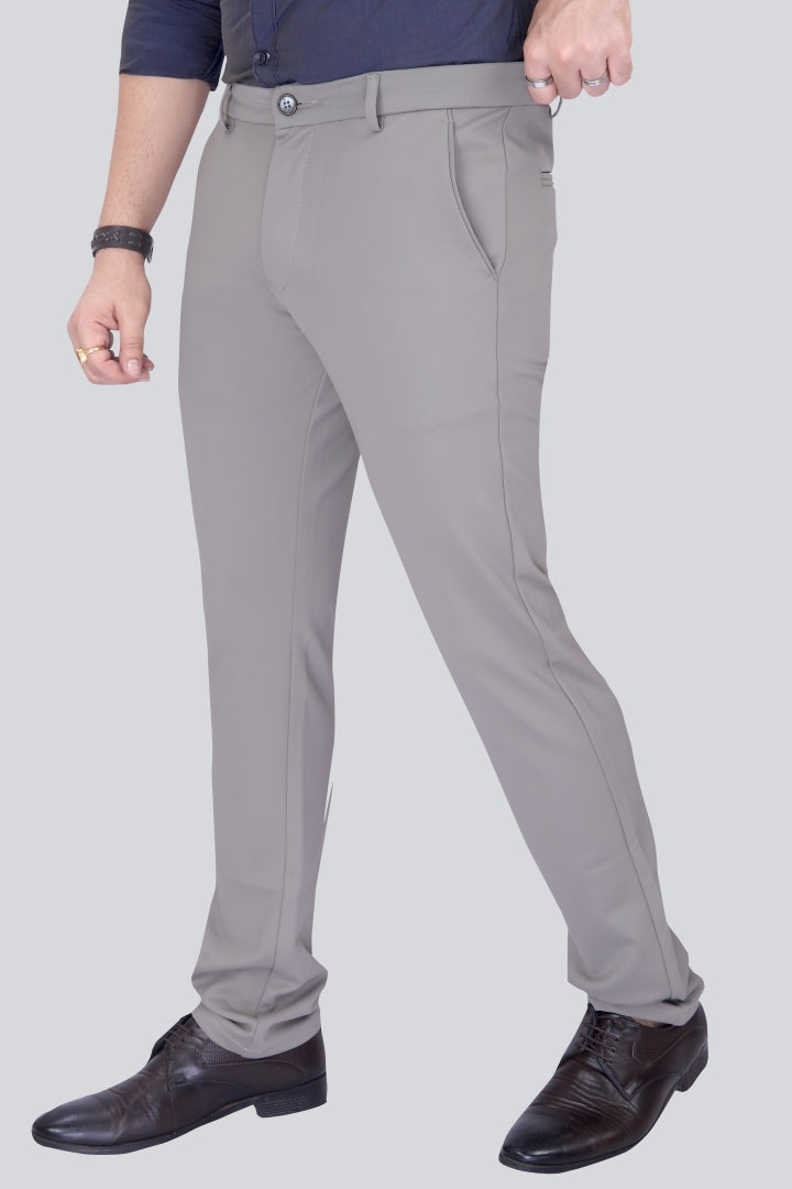 Black Dot Fearless 4-Way Stretch Mouse Formal Narrow Fit Trousers
