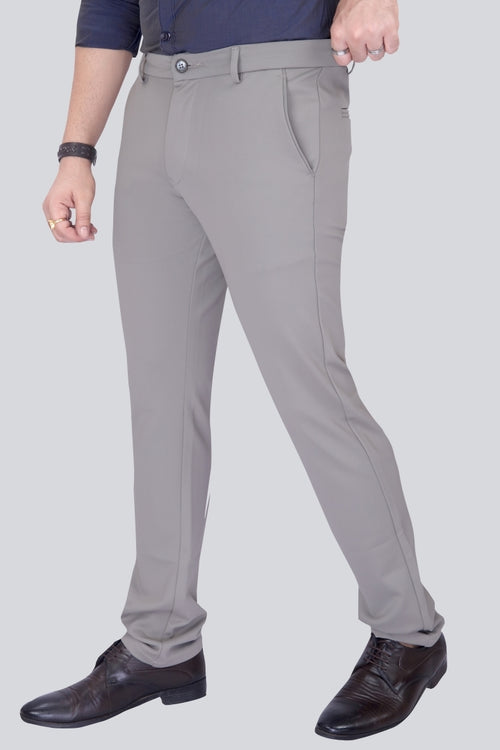 Black Dot Fearless 4-Way Stretch Mouse Formal Narrow Fit Trousers