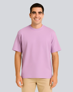 Plain Streetwear Lavender Oversize T-Shirt