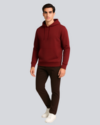 Plain Winter Maroon Hoodie