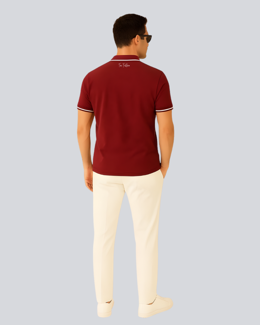 Plain Premium Maroon Polo T shirt