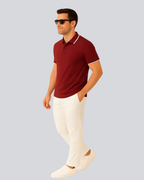 Plain Premium Maroon Polo T shirt