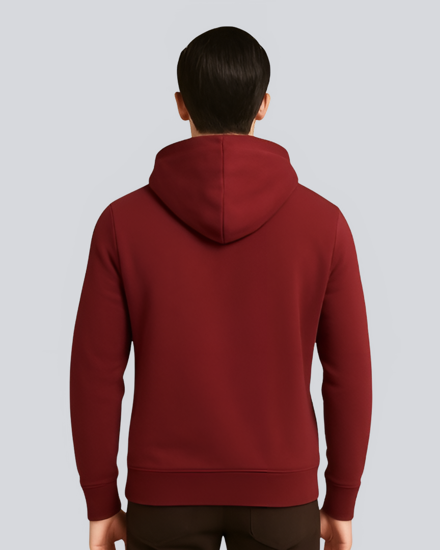 Plain Winter Maroon Hoodie