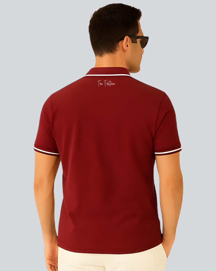 Plain Premium Maroon Polo T shirt