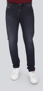 Black Dot Black Spray Fashion Narrow Fit Jeans