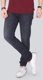 Black Dot Black Spray Fashion Narrow Fit Jeans