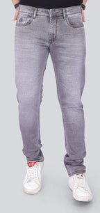 Black Dot Brown Spray Fashion Narrow Fit Jeans