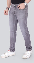 Black Dot Brown Spray Fashion Narrow Fit Jeans