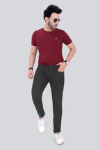 Black Dot Z Black Fashion Narrow Fit Jeans