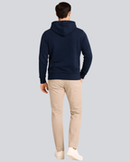 Plain Winter Navy Blue Hoodie