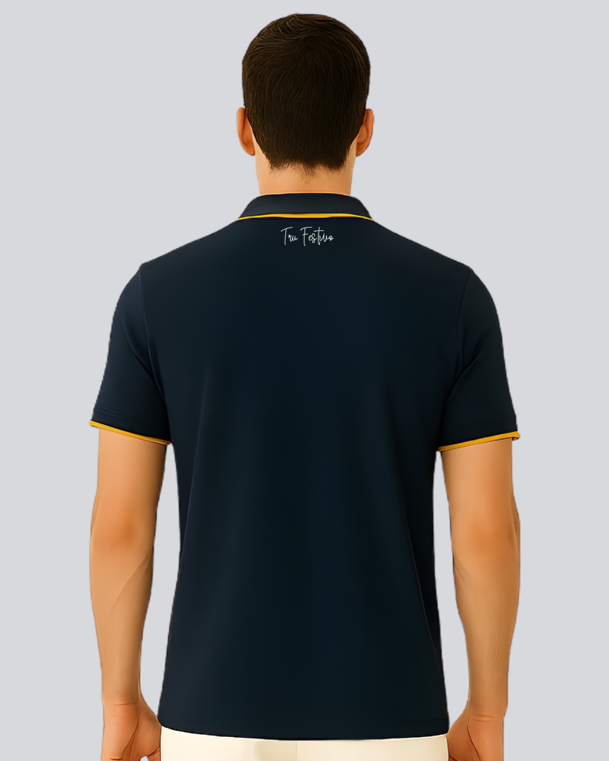 Plain Premium Navy Blue Polo T shirt